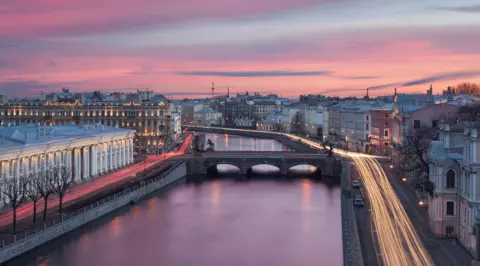 Troitsky Bridge in St Petersburg