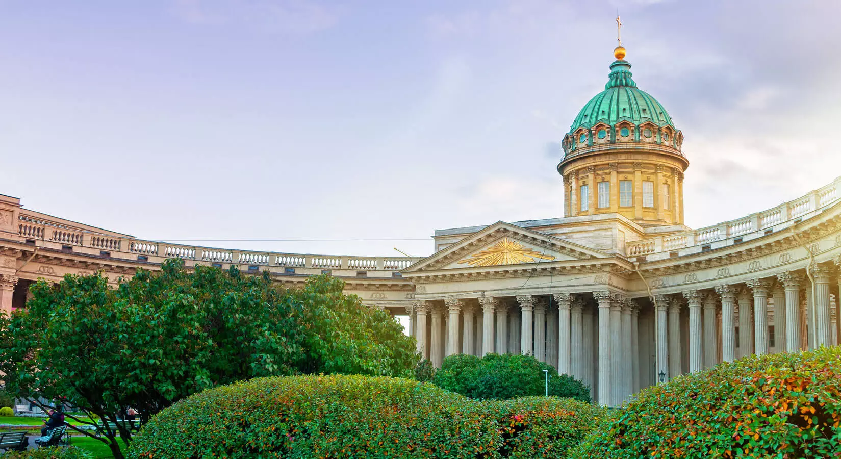 Saint Petersburg river view for Russian language students